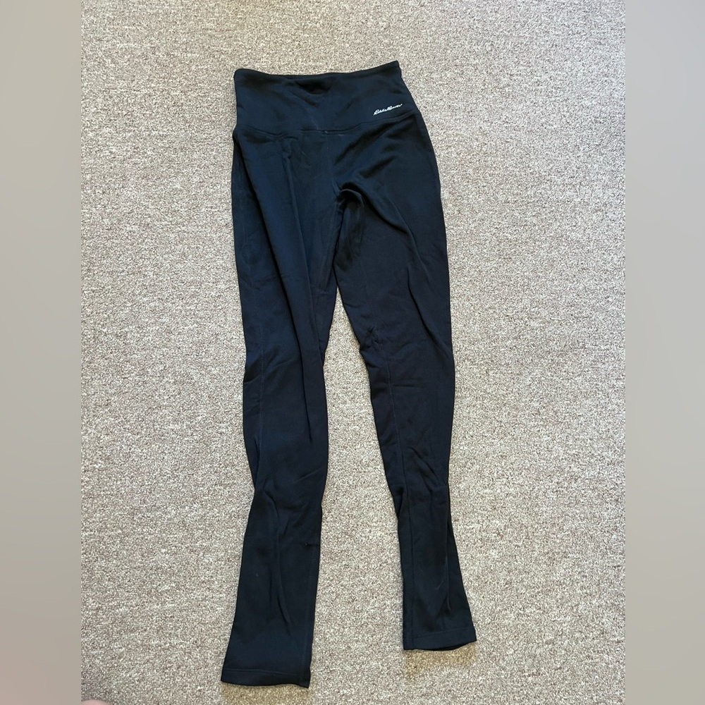 Eddie Bauer Women's Thermal Black Leggings